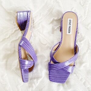 Steve Madden Gaia Croc
Embossed Sandal Size 7.5 New